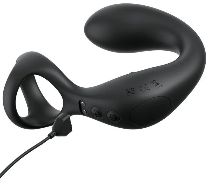 Anal Fantasy Elite Ass-Gasm Taint-alizer - Black USB Rechargeable Prostate Massage with Cock Ring — image 4 of 4
