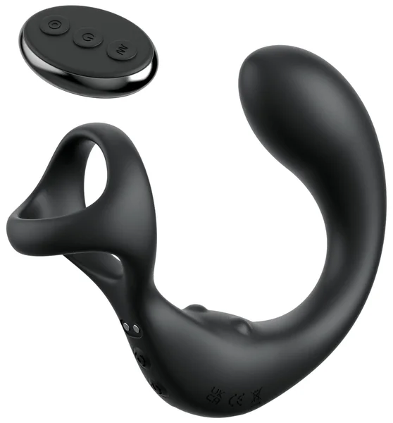 Anal Fantasy Elite Ass-Gasm Taint-alizer - Black USB Rechargeable Prostate Massage with Cock Ring — image 2 of 4