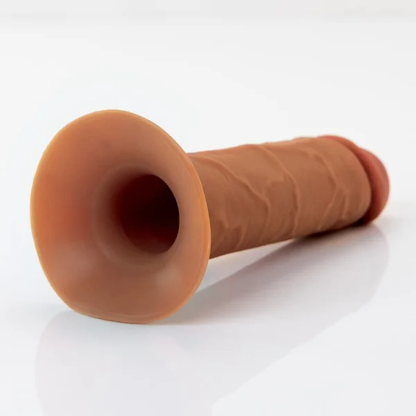 FX Elite 7'' Silicone Hollow Strap-On - Tan - Tan 17.8 cm Hollow Strap-On — image 8 of 11