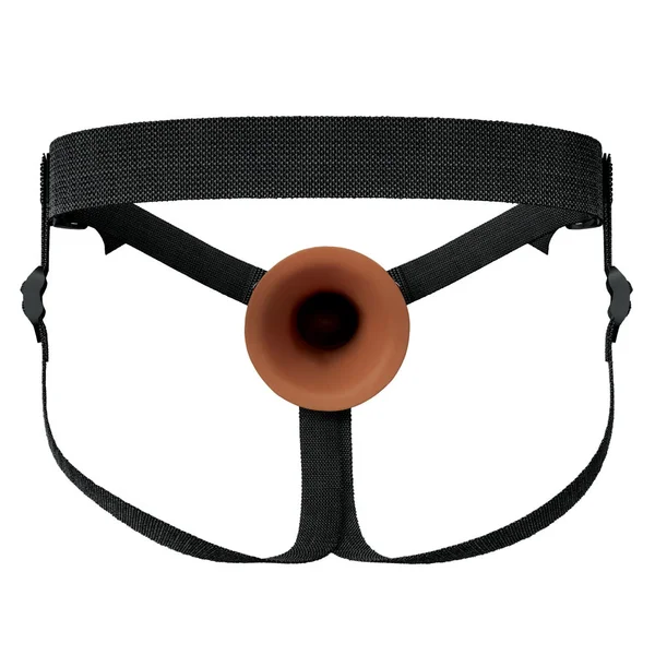 FX Elite 7'' Silicone Hollow Strap-On - Tan - Tan 17.8 cm Hollow Strap-On — image 6 of 11