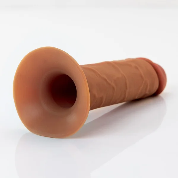 FX Elite 8'' Silicone Hollow Strap-On - Tan - Tan 20 cm Hollow Strap-On — image 8 of 11