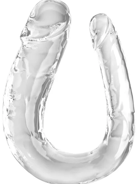 King Cock Clear Large Double Trouble - Clear Large Double Penetration Dong — image 4 of 5
