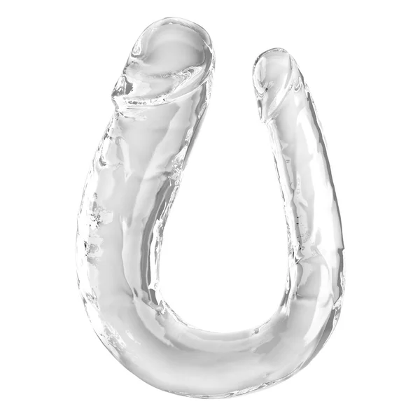 King Cock Clear Large Double Trouble - Clear Large Double Penetration Dong — image 2 of 5