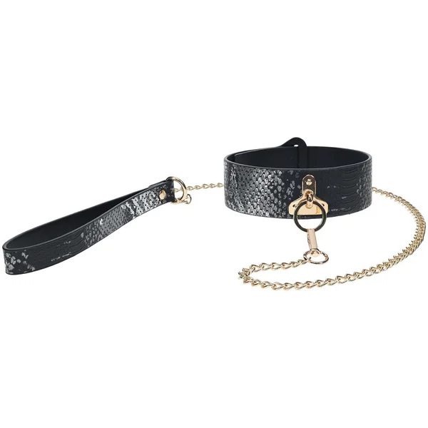 OUCH! Florence Collection - Collar with Leash - Black Restraint — image 3 of 8