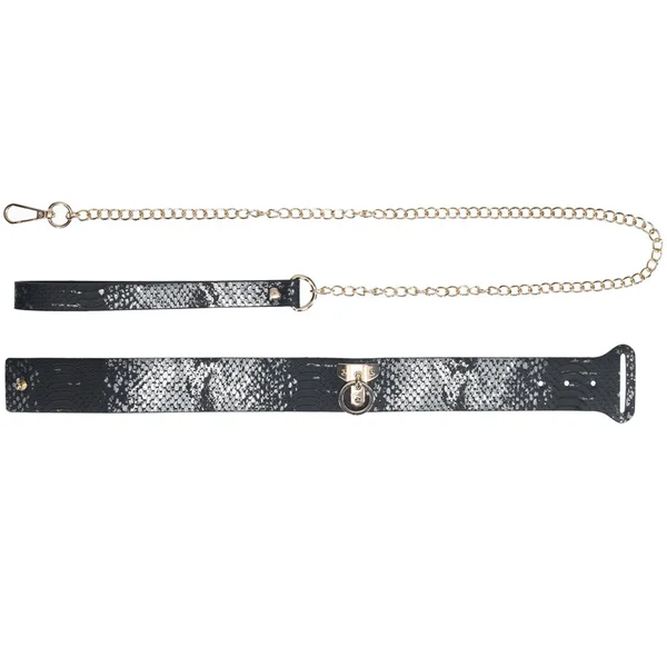 OUCH! Florence Collection - Collar with Leash - Black Restraint — image 4 of 8