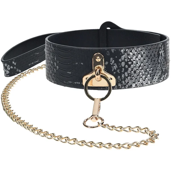 OUCH! Florence Collection - Collar with Leash - Black Restraint — image 2 of 8