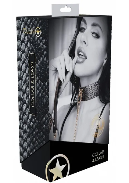 OUCH! Florence Collection - Collar with Leash - Black Restraint — image 8 of 8
