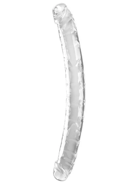 King Cock 18 Inch Double Dildo - Clear 45.7 cm Double Dong — image 3 of 4