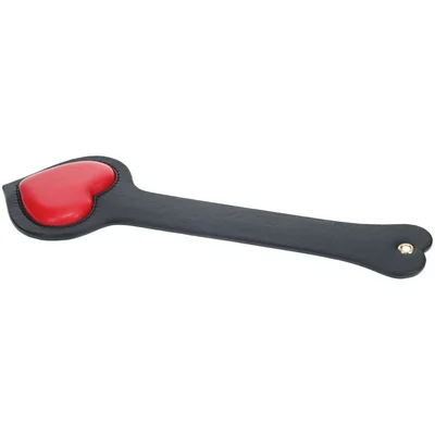 ouch milan collection paddle blackred heart paddle