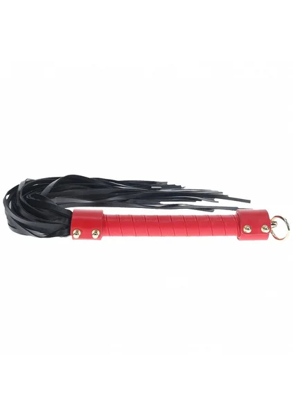 OUCH! Milan Collection - Flogger - Black/Red Flogger Whip — image 3 of 3