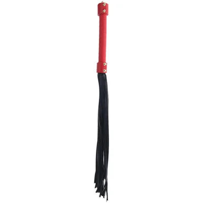 ouch milan collection flogger blackred flogger whip