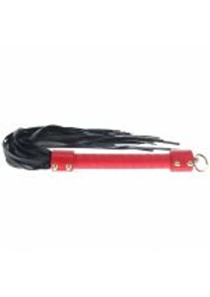 OUCH! Milan Collection - Flogger - Black/Red Flogger Whip — image 2 of 3