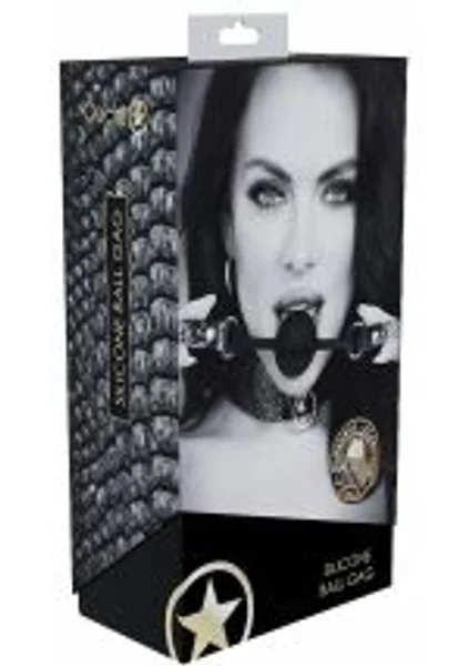 OUCH! Florence Collection - Silicone Ball Gag - Black Breathable Mouth Restraint — image 6 of 7