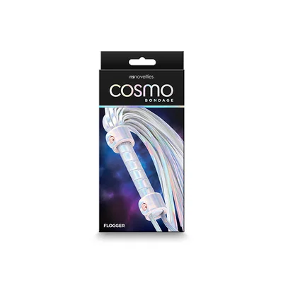 cosmo bondage flogger rainbow metallic rainbow whip