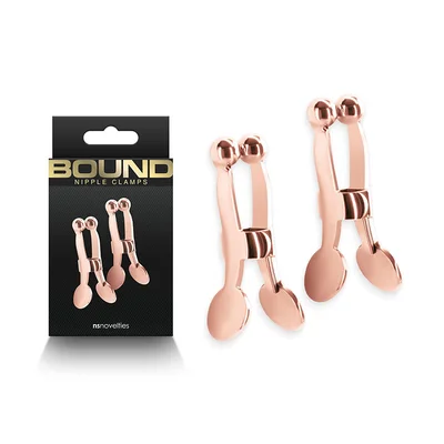 bound nipple clamps c1 rose gold rose gold nipple clamps set of 2