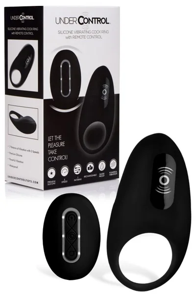 Under Control Vibrating Silicone Cock Ring Witih Remote
