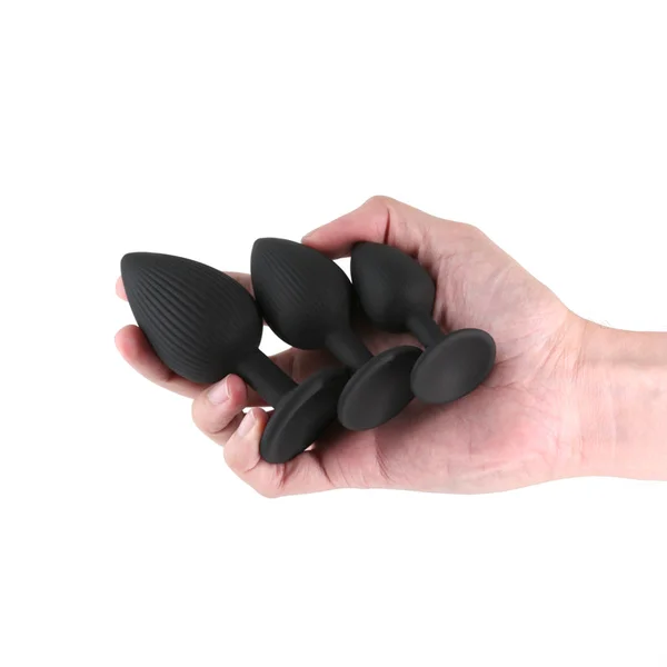 Renegade Triple Ace Kit - Black - Black Butt Plugs - Set of 3 Sizes — image 2 of 7