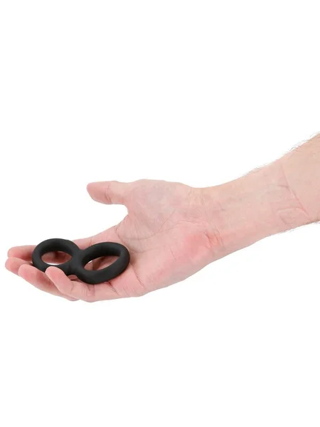 Renegade Twofold - Black - Black Cock & Balls Rings — image 3 of 3