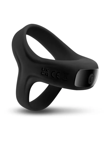 Renegade Emperor - Black - Black USB Rechargeable Vibrating Cock & Ball Rings — image 3 of 4