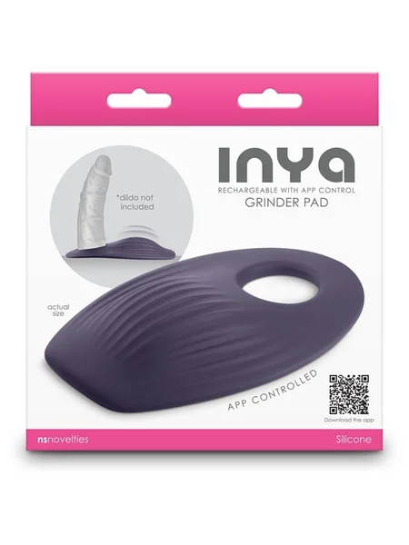 INYA Grinder - Grey - Grey USB Rechargeable Vibrating Grinding Pad with App Control — image 4 of 4