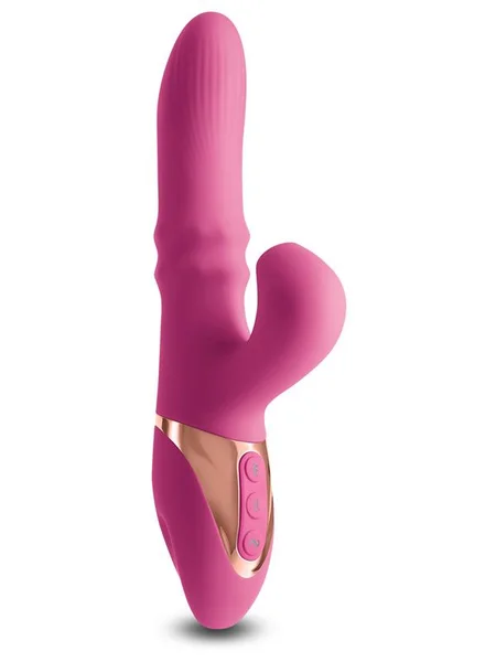 INYA Enamour - Pink - Pink 31.5 cm USB Rechargeable Vibrator with Air Pulse — image 2 of 4