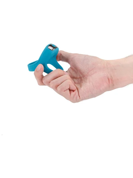 Renegade Emperor - Teal - Teal USB Rechargeable Vibrating Cock & Ball Rings — image 2 of 4