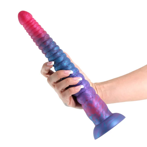 Colours Stacked - 12'' Dildo - Pink/Blue - Pink/Blue 30.6 cm Fantasy Dildo — image 2 of 8