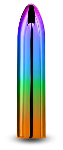 Chroma Rainbow - Medium - Metallic Rainbow 9 cm USB Rechargeable Mini Vibrator — image 3 of 4