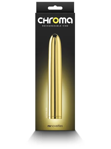 Chroma - Gold - Gold 17 cm USB Rechargeable Vibrator — image 7 of 8