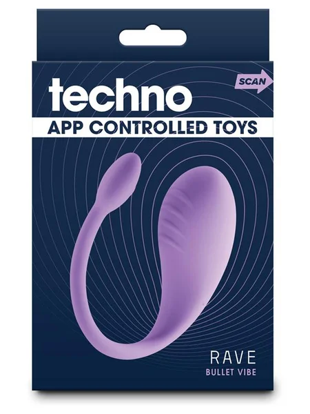 Techno - Rave - Purple - Purple USB Rechargeable Vibrator with App Control — image 6 of 8