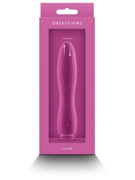 Obsessions Clyde - Dark Pink - Dark Pink 17.2 cm USB Rechargeable Vibrator — image 3 of 4
