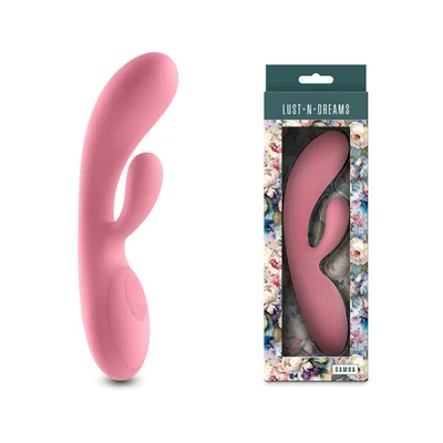 lust n dreams samba coral pink 194 cm usb rechargeable rabbit vibrator