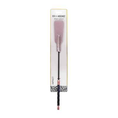 sex mischief brat crop rose gold 47 cm crop whip