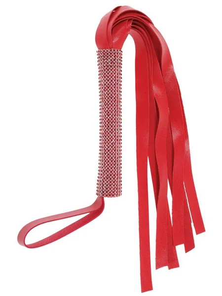 Sex & Mischief Amor Sparkle Flogger - Red 33 cm Flogger Whip — image 3 of 4