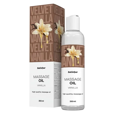 satisfyer massage oil 250 ml vanilla vanilla scented massage oil 250 ml bottle