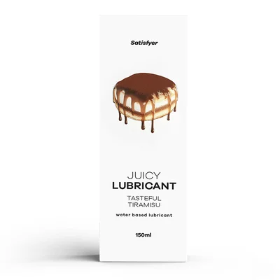 satisfyer juicy lubricant 300 ml tasteful tiramisu tiramisu scented water based lubricant 300 ml bottle