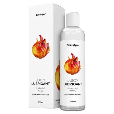 satisfyer juicy lubricant 300 ml warm wave warming water based lubricant 300 ml bottle
