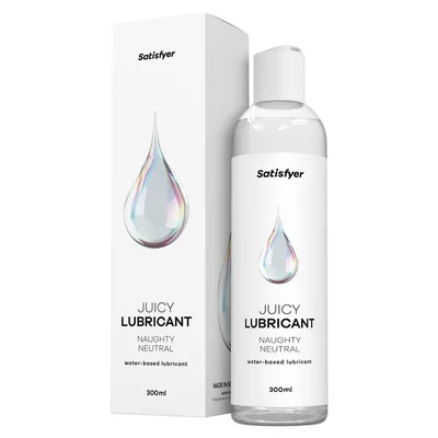 satisfyer juicy lubricant 300 ml naughty neutral unscented water based lubricant 300 ml bottle