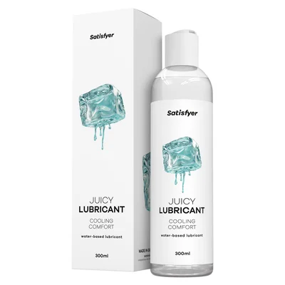 satisfyer juicy lubricant 300 ml cooling comfort cooling water based lubricant 300 ml bottle