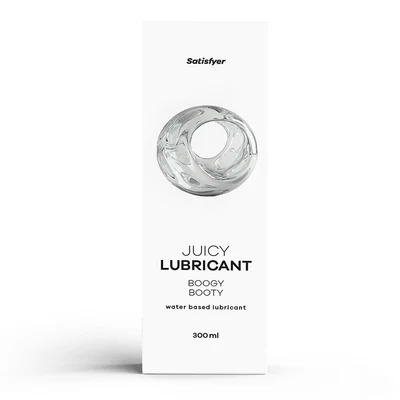 satisfyer juicy lubricant 300 ml boogy booty water based anal lubricant 300 ml bottle