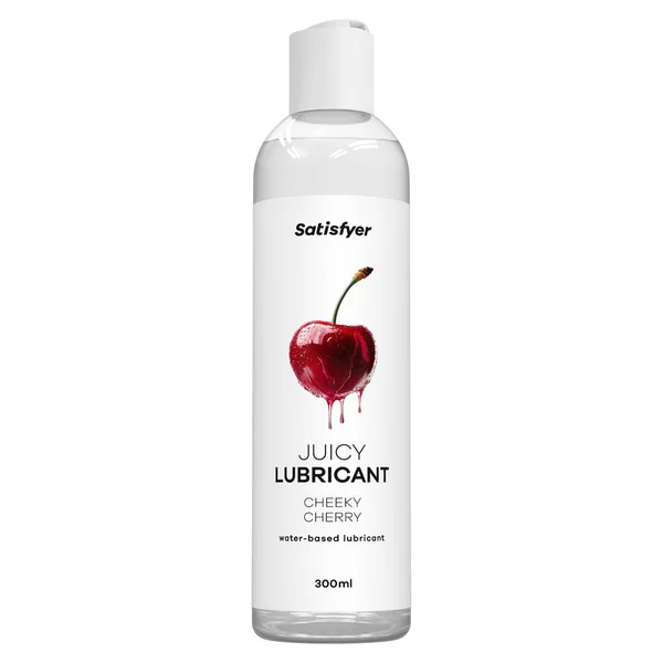 Satisfyer Juicy Lubricant 300 ml Cheeky Cherry - Cherry Scented Water Based Lubricant - 300 ml Bottle — image 3 of 5
