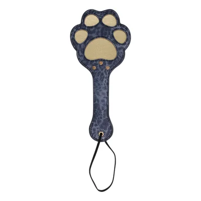 sex mischief cougar paw paddle navy bluegold spanking paddle