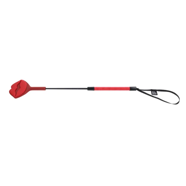 S&M Exs & Ohs Kiss Crop - Red Silicone Tipped Crop Whip — image 5 of 8