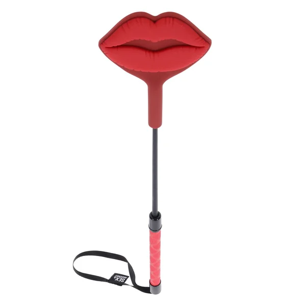 S&M Exs & Ohs Kiss Crop - Red Silicone Tipped Crop Whip — image 2 of 8