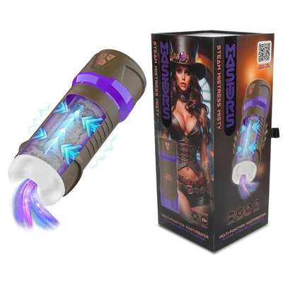 masturs misty usb rechargeable sucking vibrating squeezing auto stroker with augmented reality