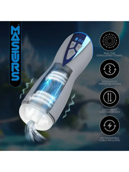 MASTURS Eloa - USB Rechargeable Sucking & Vibrating Auto Stroker with Augmented Reality — image 4 of 12
