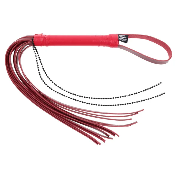 S&M Exs & Ohs Crystal Flogger - Red Flogger Whip — image 4 of 10