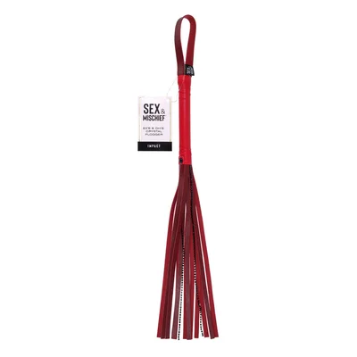 sm exs ohs crystal flogger red flogger whip