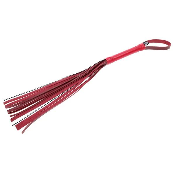 S&M Exs & Ohs Crystal Flogger - Red Flogger Whip — image 3 of 10