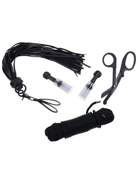 SPORTSHEETS Tied and Twisted Bondage Kit - Black Bondage Kit - 5 Piece Set — image 10 of 12